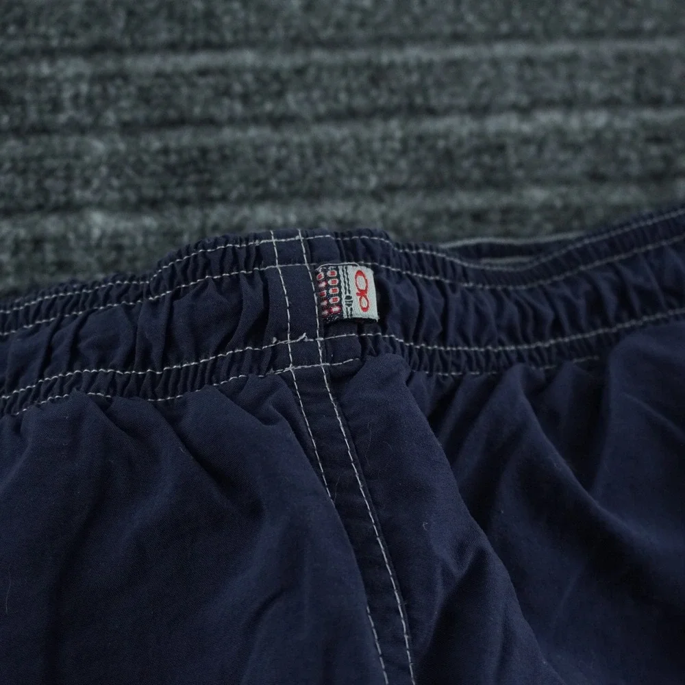 Vintage Y2K Ocean Pacific Swim Trunks Mens Large Navy Blue Cargo Board Shorts